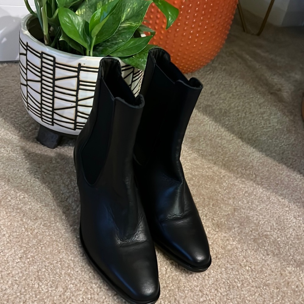 TopShop black booties